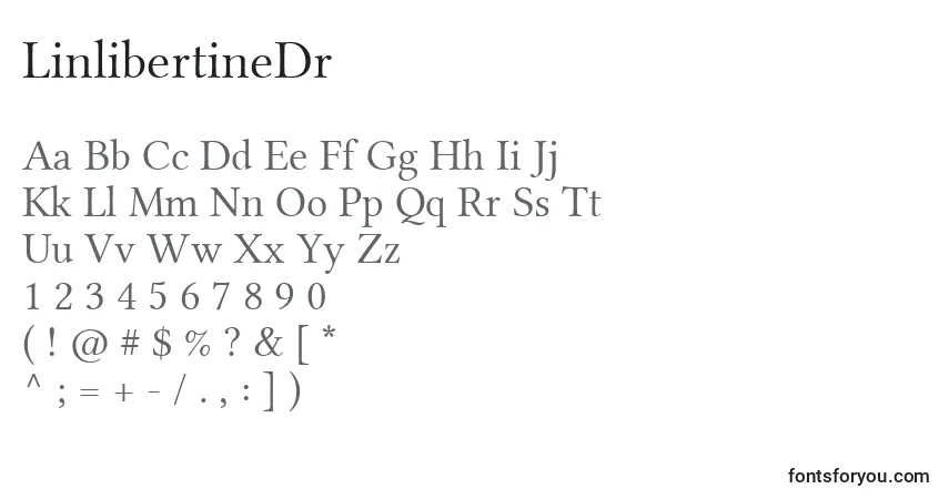 Czcionka LinlibertineDr – alfabet, cyfry, specjalne znaki