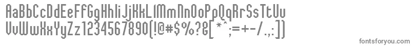 JaggedDreams-fontti – harmaat kirjasimet valkoisella taustalla