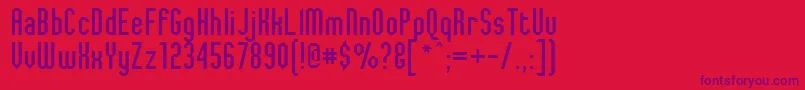 JaggedDreams Font – Purple Fonts on Red Background