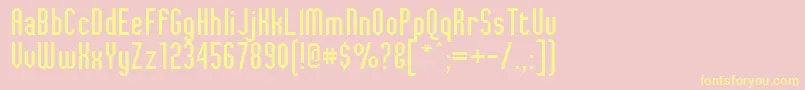 JaggedDreams Font – Yellow Fonts on Pink Background