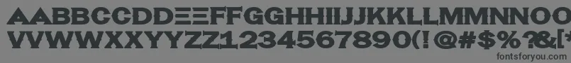 Hassified Font – Black Fonts on Gray Background