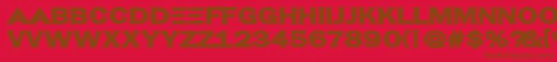fuente Hassified – Fuentes Marrones Sobre Fondo Rojo