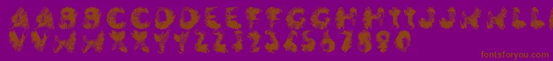 More about Wingwalker Font Wingwalker Font – Brown Fonts on Purple Background