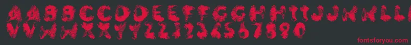 Wingwalker Font – Red Fonts on Black Background