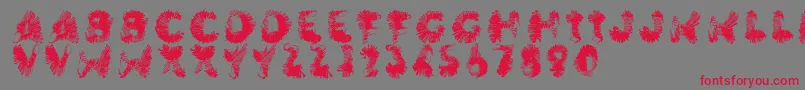 Wingwalker Font – Red Fonts on Gray Background