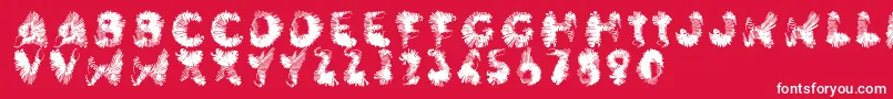 Wingwalker Font – White Fonts on Red Background