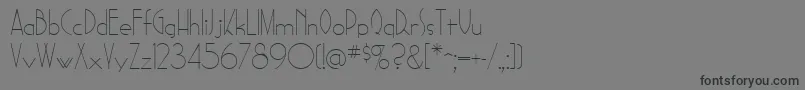 Шрифт SadelleRegular – чёрные шрифты на сером фоне