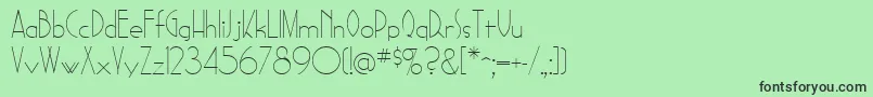 SadelleRegular-Schriftart – Schwarze Schriften auf grünem Hintergrund