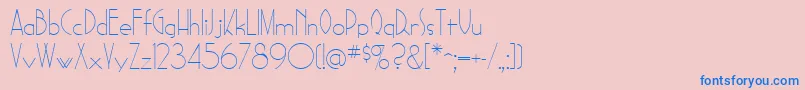 SadelleRegular Font – Blue Fonts on Pink Background