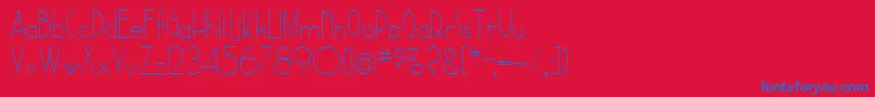 SadelleRegular Font – Blue Fonts on Red Background