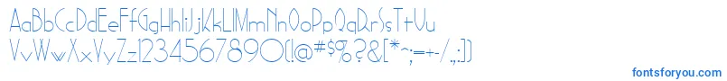 SadelleRegular Font – Blue Fonts on White Background