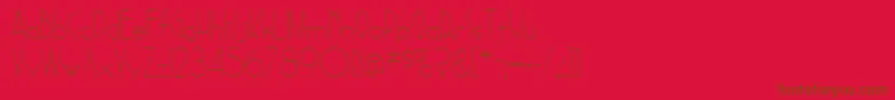 SadelleRegular Font – Brown Fonts on Red Background