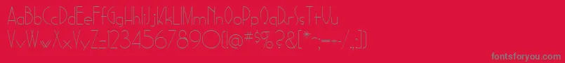 SadelleRegular Font – Gray Fonts on Red Background