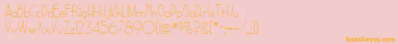 SadelleRegular Font – Orange Fonts on Pink Background