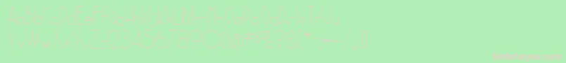 SadelleRegular Font – Pink Fonts on Green Background