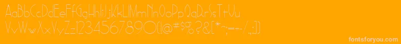 SadelleRegular-Schriftart – Rosa Schriften auf orangefarbenem Hintergrund