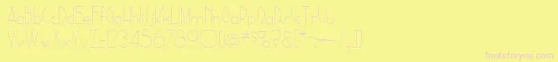 SadelleRegular Font – Pink Fonts on Yellow Background