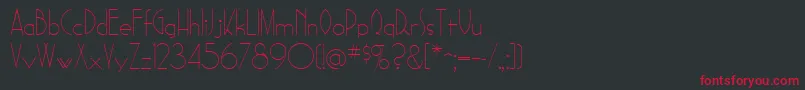 SadelleRegular Font – Red Fonts on Black Background