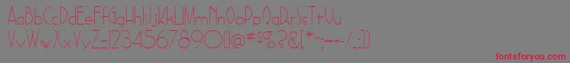 SadelleRegular Font – Red Fonts on Gray Background