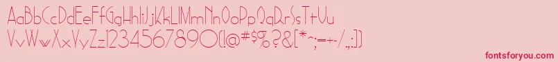 SadelleRegular Font – Red Fonts on Pink Background