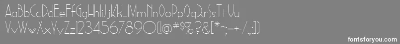 フォントSadelleRegular – 灰色の背景に白い文字