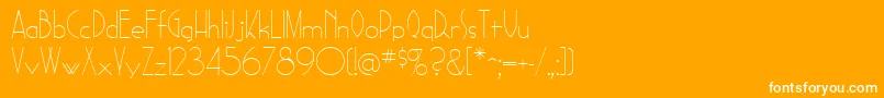 SadelleRegular Font – White Fonts on Orange Background