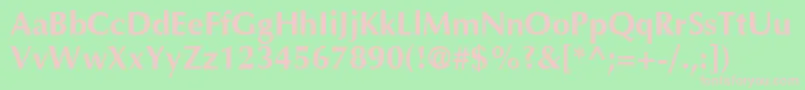 AgoptimacyrBoldBold Font – Pink Fonts on Green Background