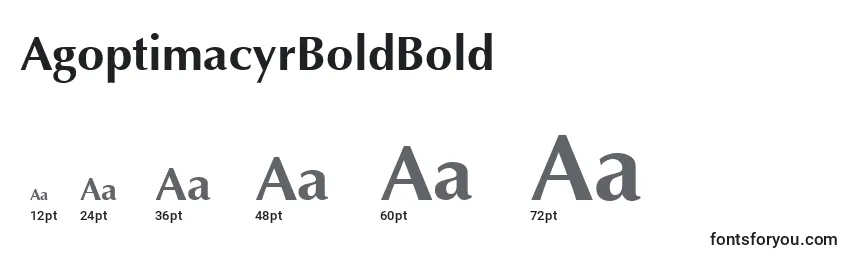 Размеры шрифта AgoptimacyrBoldBold