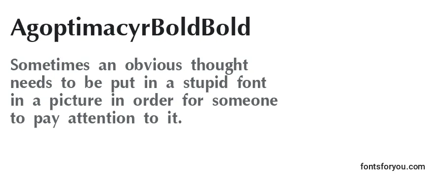 AgoptimacyrBoldBold-fontti