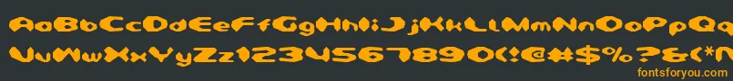 Detonv2 Font – Orange Fonts on Black Background