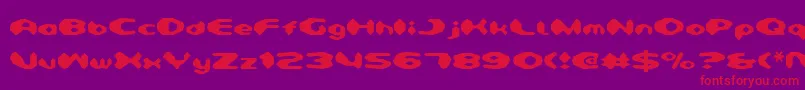 Detonv2 Font – Red Fonts on Purple Background