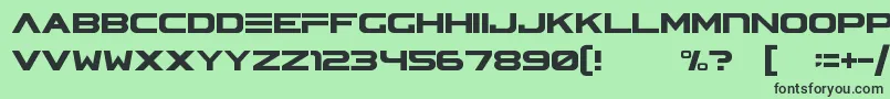 AsteraV2 Font – Black Fonts on Green Background