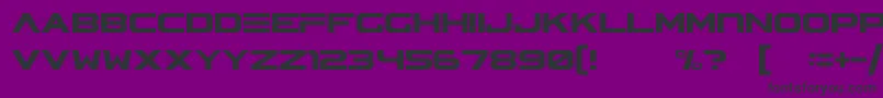 Шрифт AsteraV2 – чёрные шрифты на фиолетовом фоне