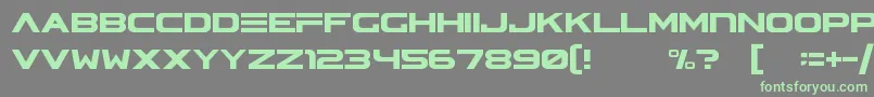AsteraV2フォントについての詳細 フォントAsteraV2 – 灰色の背景に緑のフォント