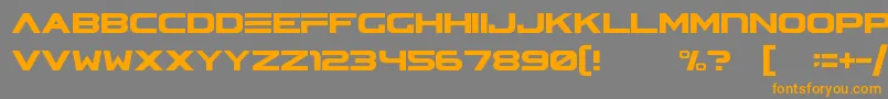 AsteraV2 Font – Orange Fonts on Gray Background