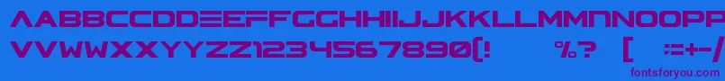 Шрифт AsteraV2 – фиолетовые шрифты на синем фоне
