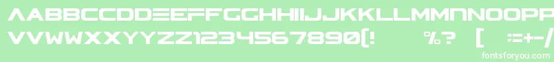 フォントAsteraV2 – 緑の背景に白い文字