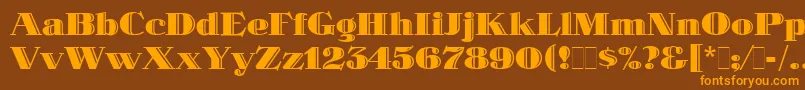 Police SpotlightLetPlain.1.0 – polices orange sur fond brun