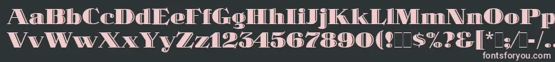 Шрифт SpotlightLetPlain.1.0 – розовые шрифты на чёрном фоне