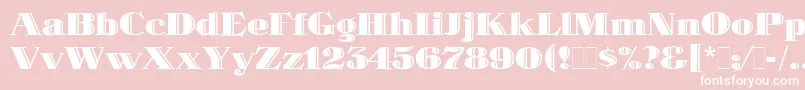 SpotlightLetPlain.1.0 Font – White Fonts on Pink Background