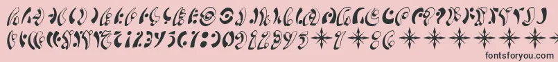 SfFedoraSymbols Font – Black Fonts on Pink Background