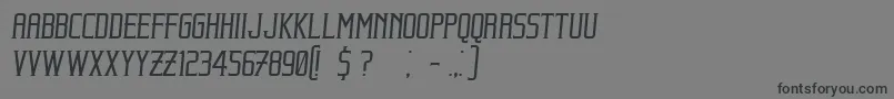 BeholderItalic Font – Black Fonts on Gray Background