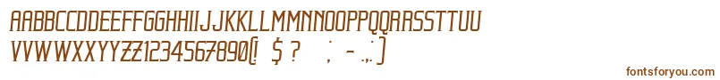 BeholderItalic Font – Brown Fonts on White Background