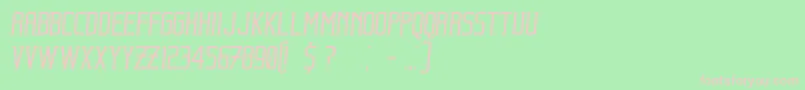 BeholderItalic Font – Pink Fonts on Green Background