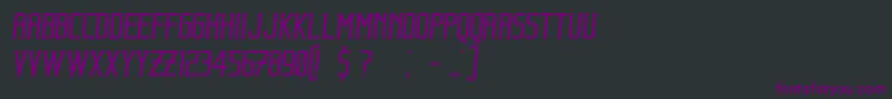 BeholderItalic Font – Purple Fonts on Black Background