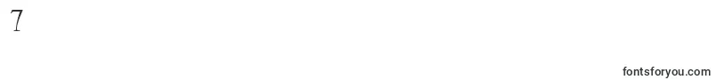 SlenderBySimonchoDesign Font – Fonts for Digit 7