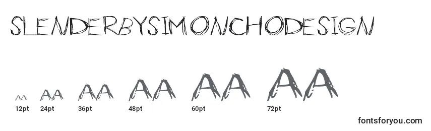 Größen der Schriftart SlenderBySimonchoDesign