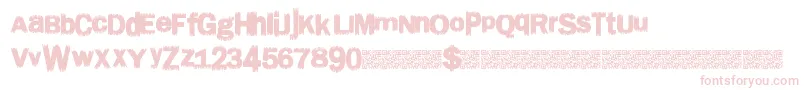 Chronicdeal Font – Pink Fonts on White Background