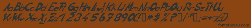 Weitere Informationen zur CirclineItalic-Schriftart CirclineItalic-Schriftart – Schwarze Schriften auf braunem Hintergrund