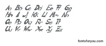 Überblick über die Schriftart CirclineItalic